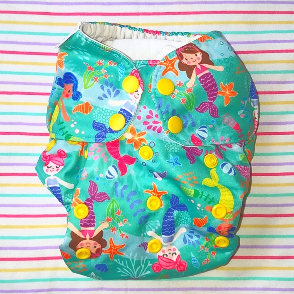 Blueberry Simplex One Size Cloth Diaper Mermaid